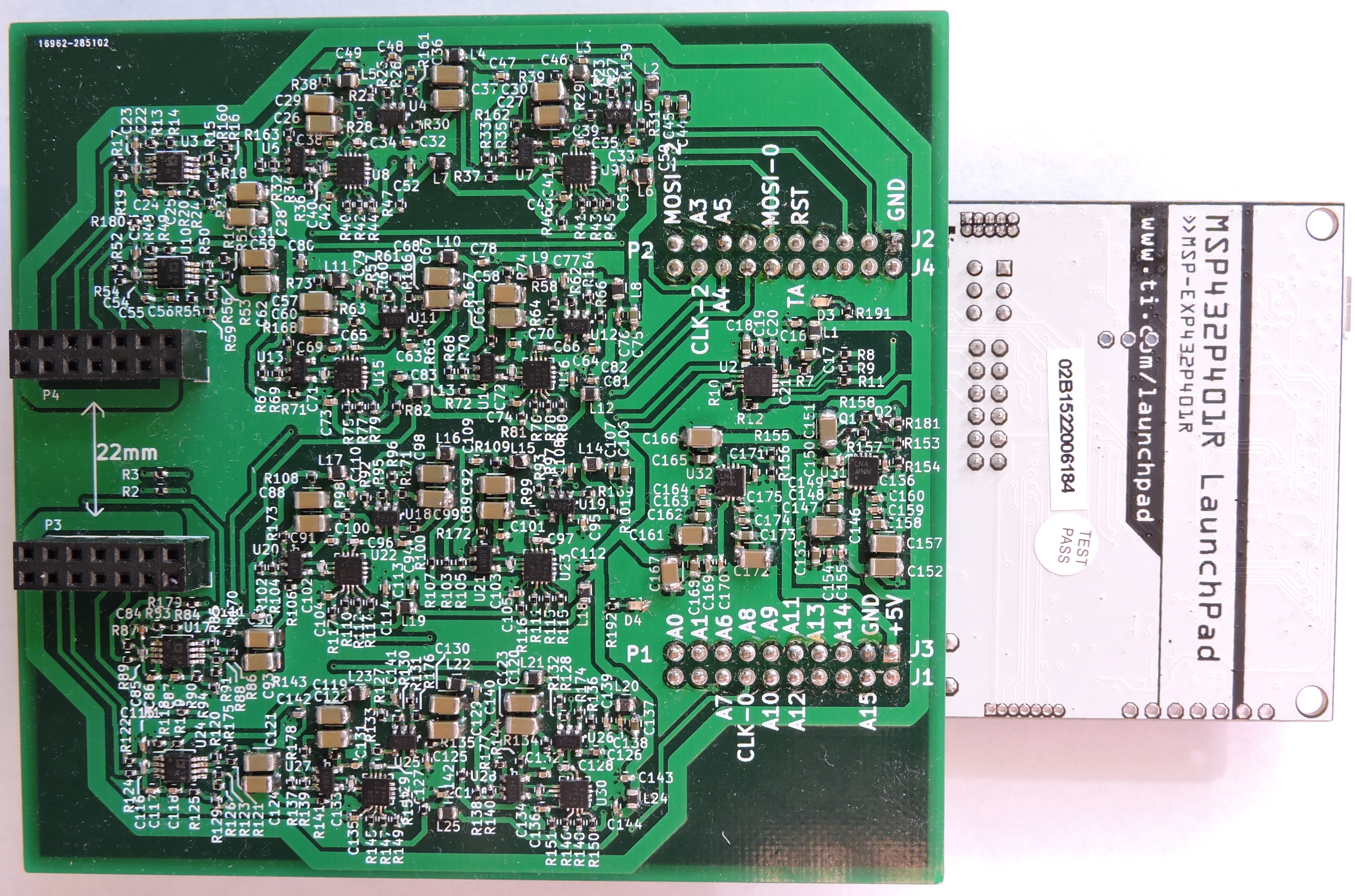 With the MSP432P401R Launch pad